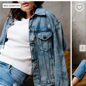 EUC Able The Merly Jean Jacket